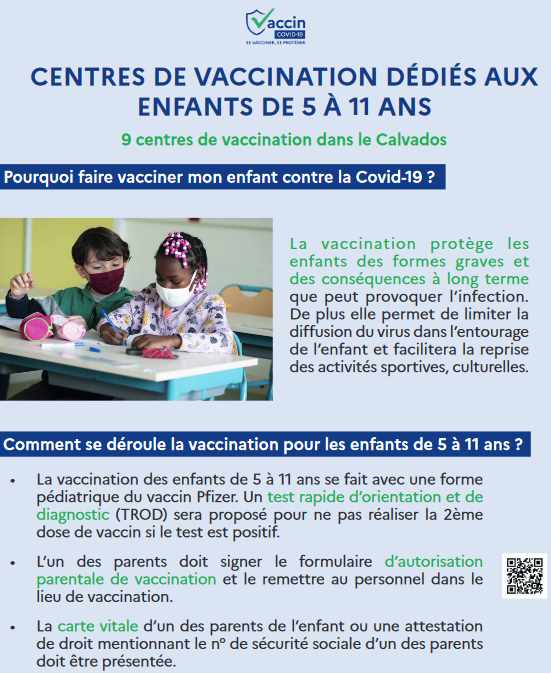 Lire la suite à propos de l’article Vaccination des enfants de 5 à 11 ans