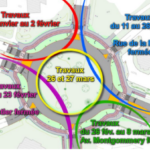 Travaux du rond-point du Débarquement : aménagement d’un giratoire à la hollandaise