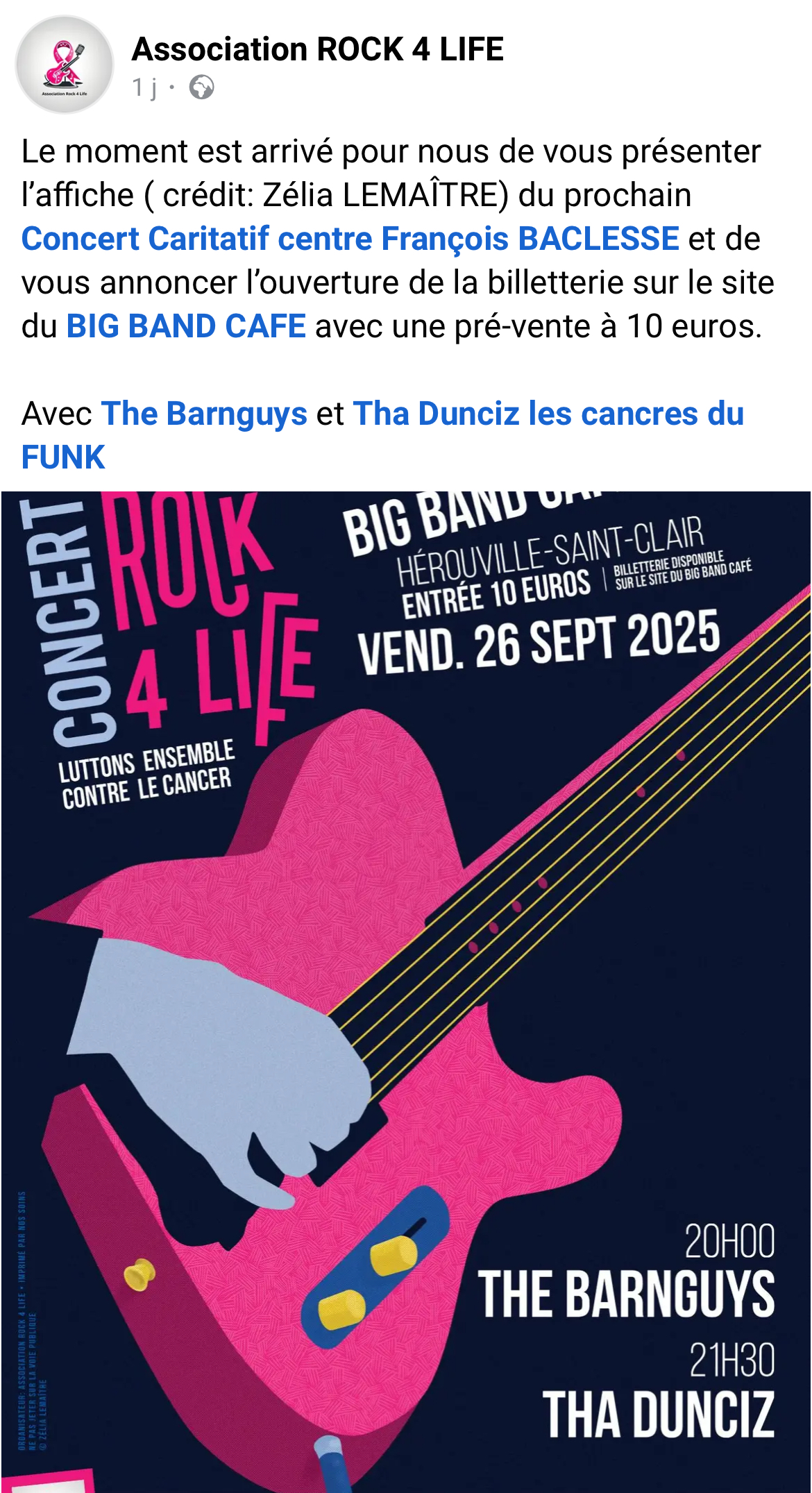 You are currently viewing Concert caritatif au profit du centre Baclesse