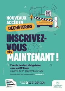 NOUVELLES MODALITÉS D’ACCÈS EN DÉCHÈTERIES